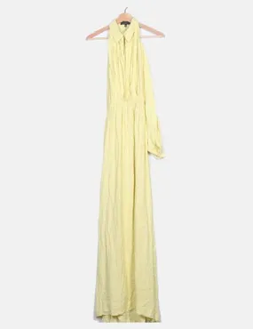 Yellow off-shoulder maxi dress by Adolfo Dominguez