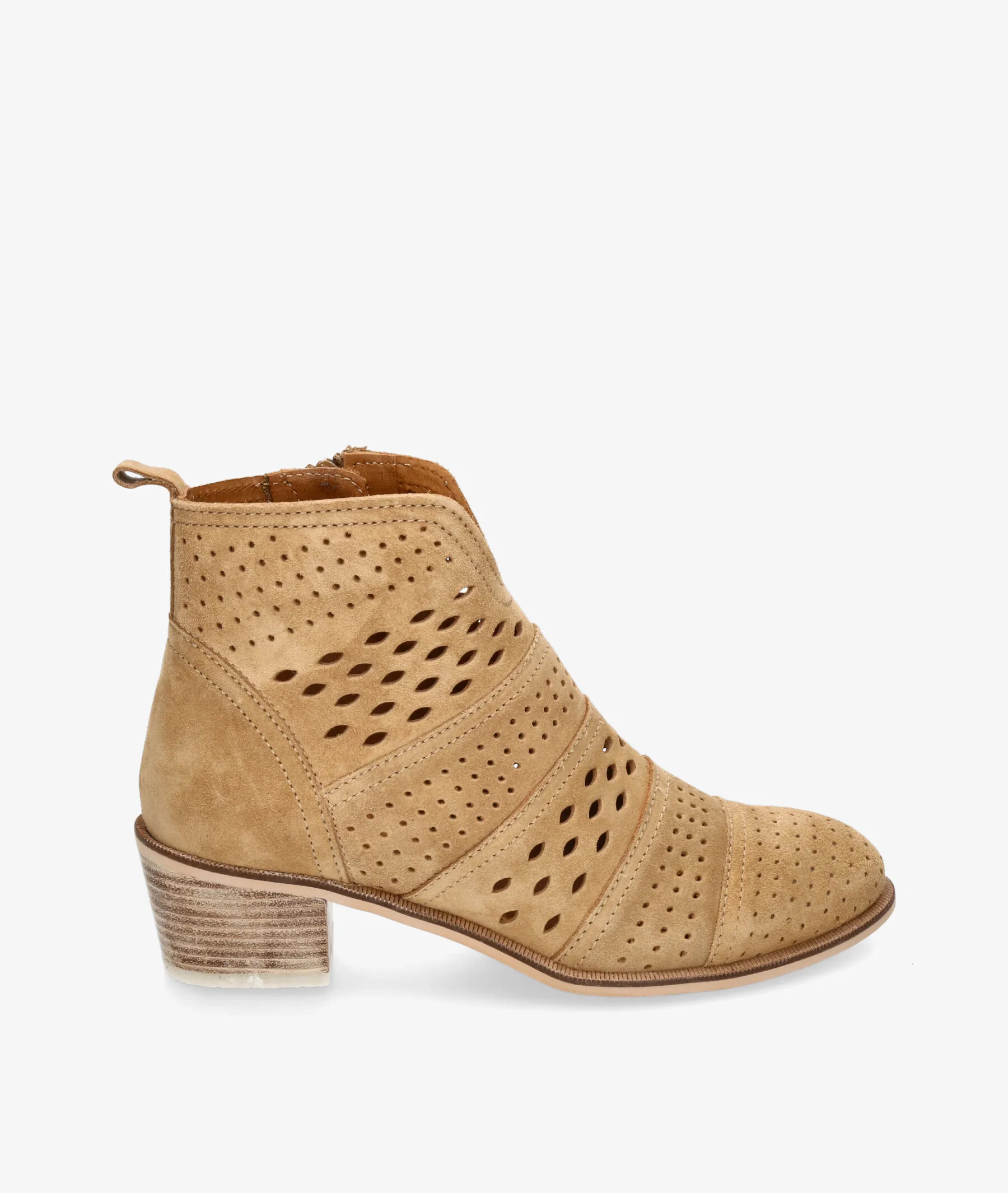 Alpe 5052 taupe suede ankle boots.