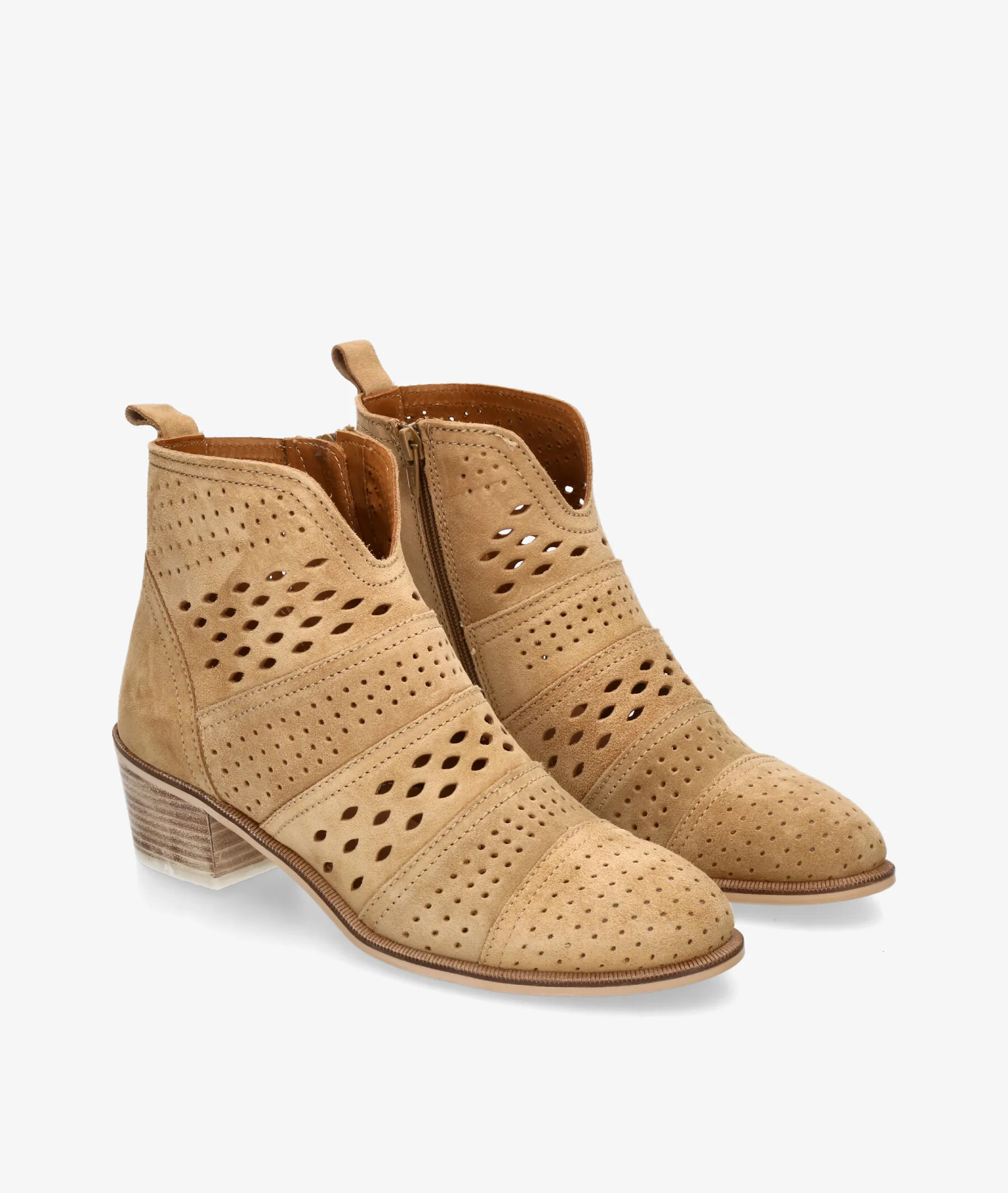 Alpe 5052 taupe suede ankle boots.