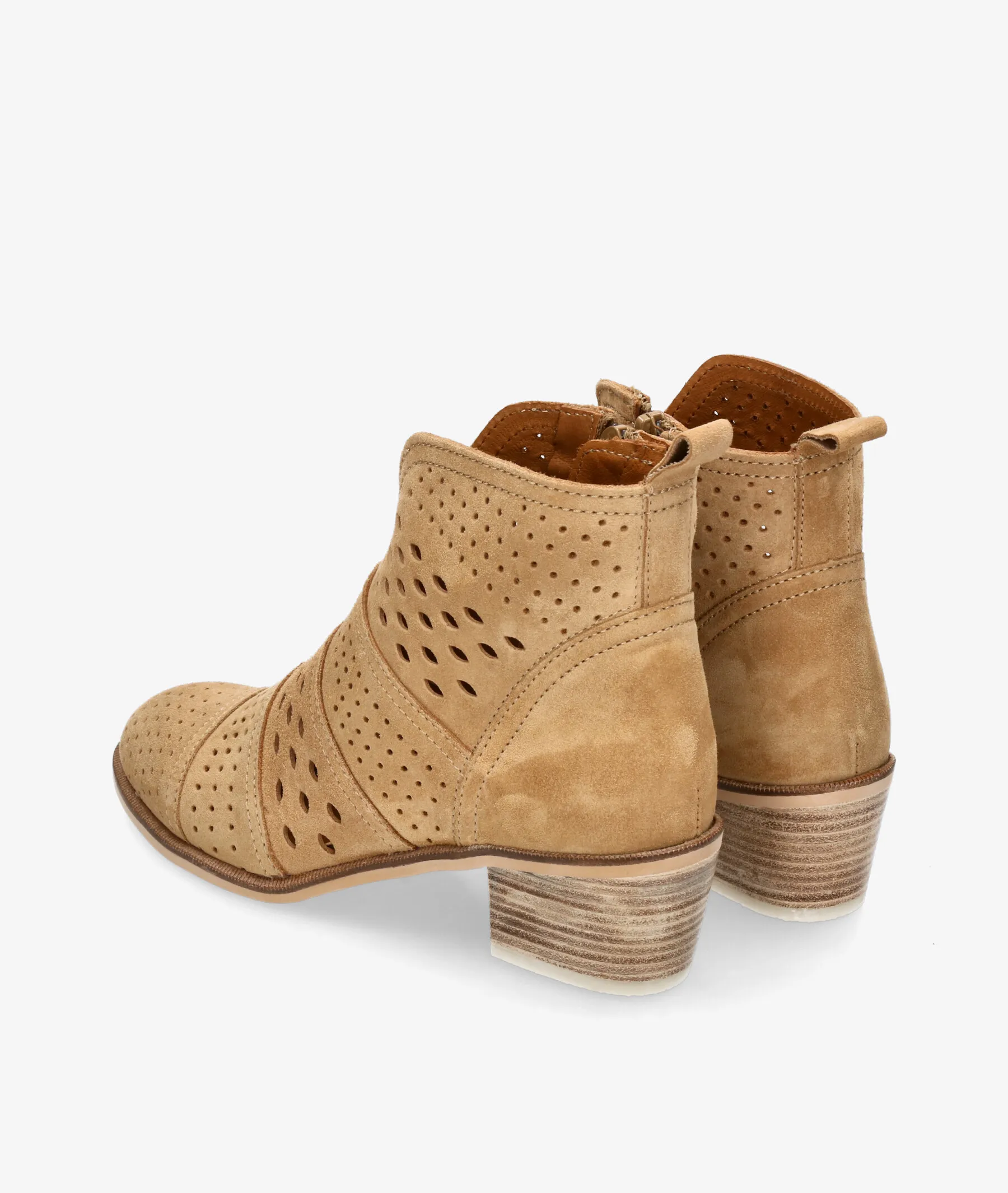 Alpe 5052 taupe suede ankle boots.