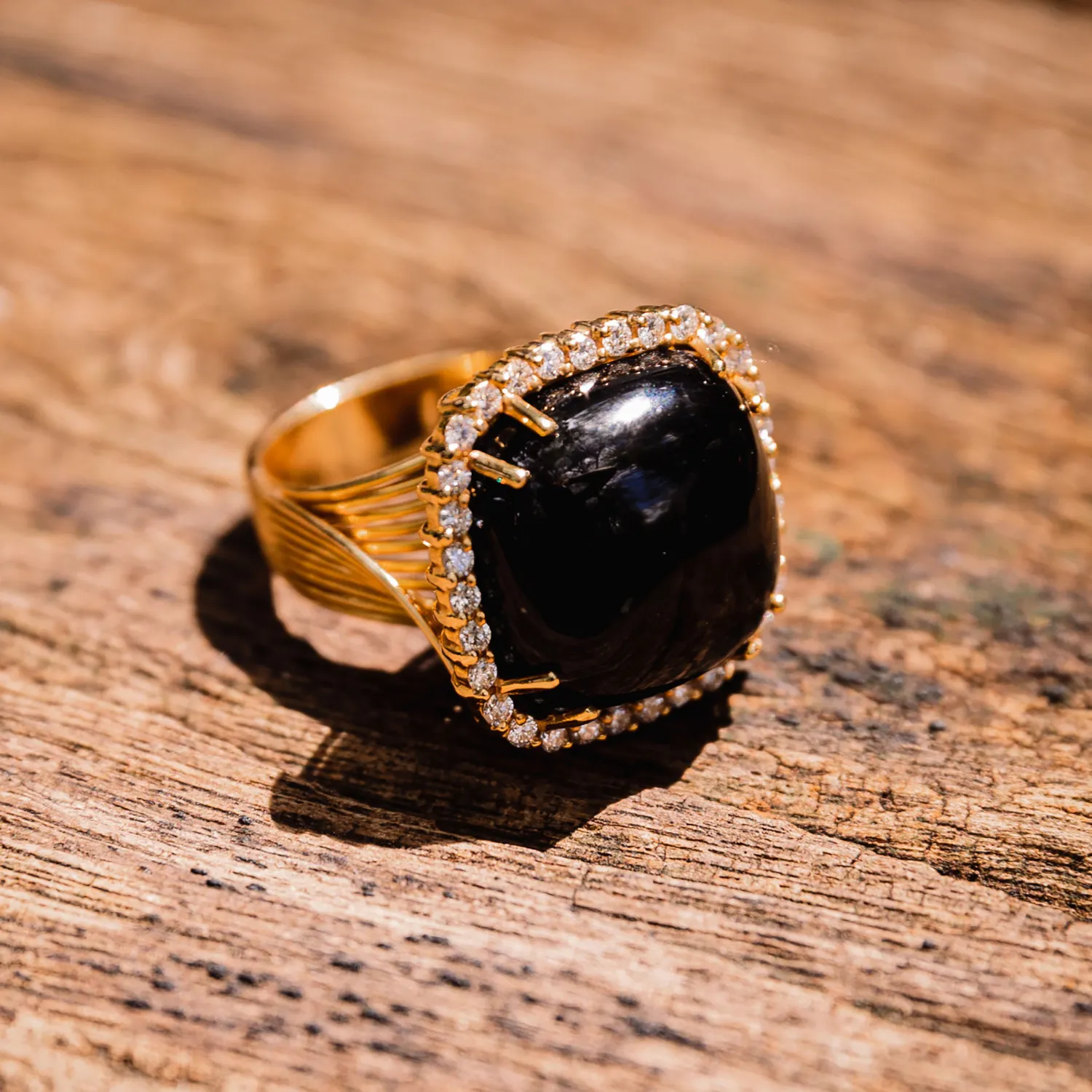 Alfieri ONIX Ring - 18k Rose Gold - Onyx.