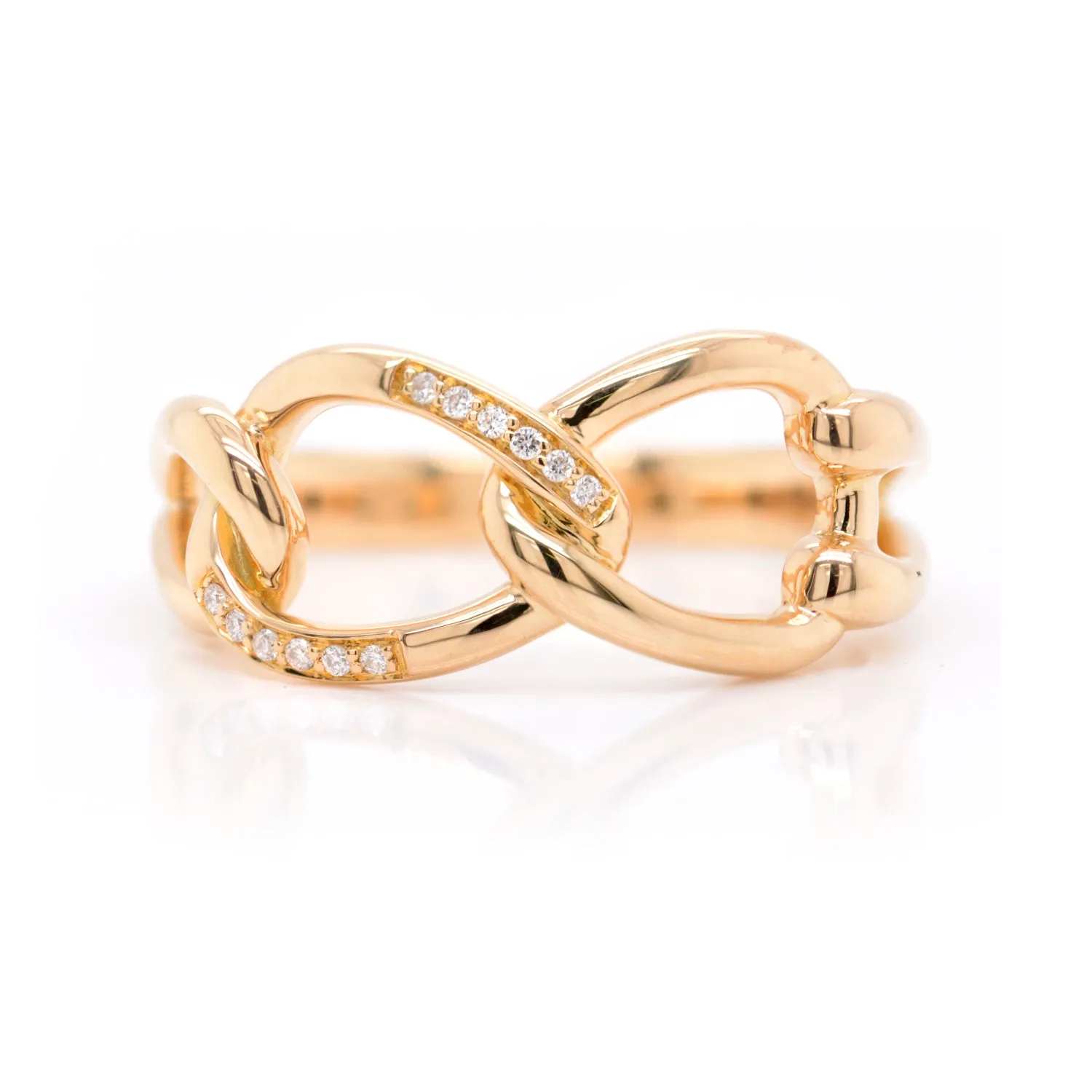 18k Yellow Gold 'LOVE KNOT' Amorevero Ring