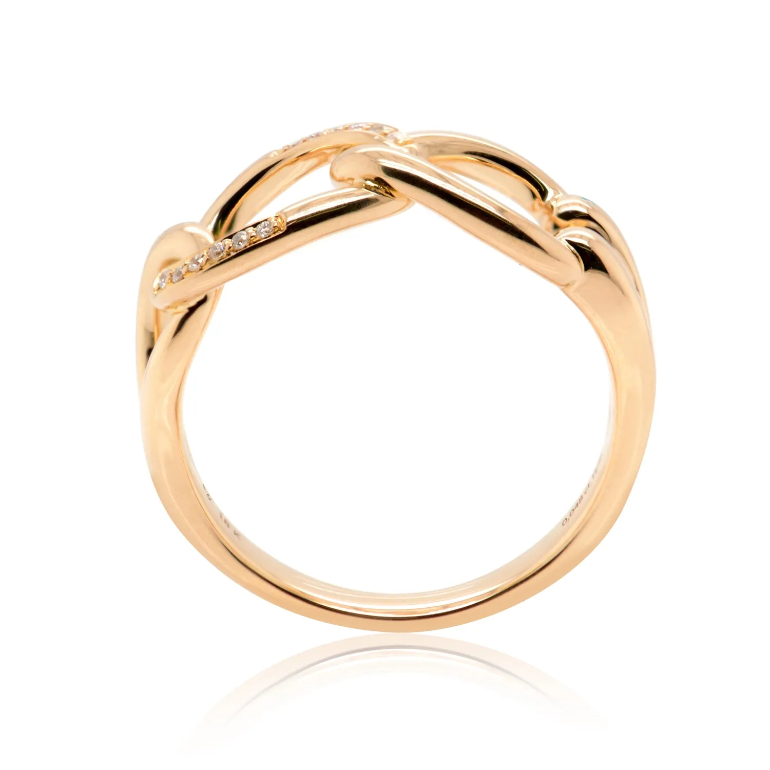 18k Yellow Gold 'LOVE KNOT' Amorevero Ring