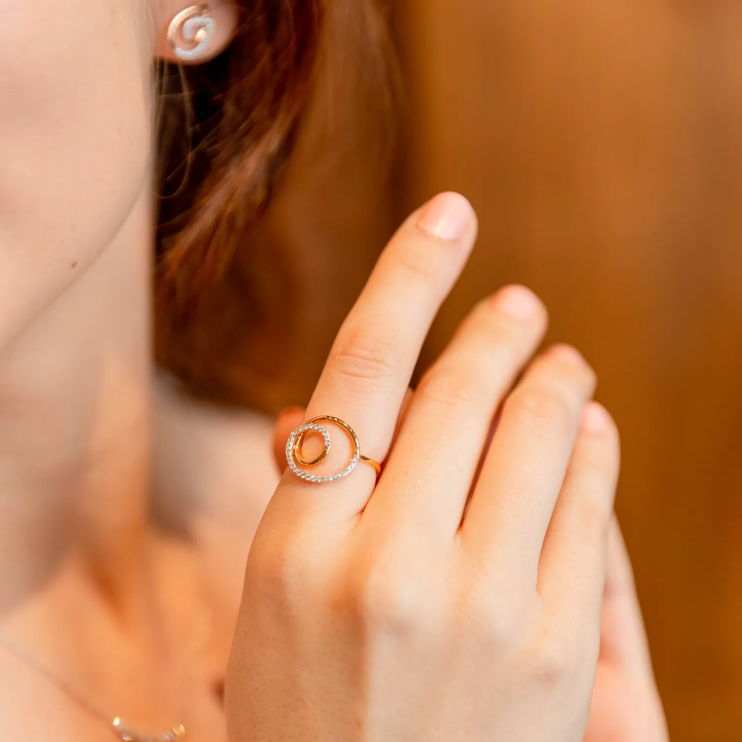 Rose Gold 18k Life Halo Ring