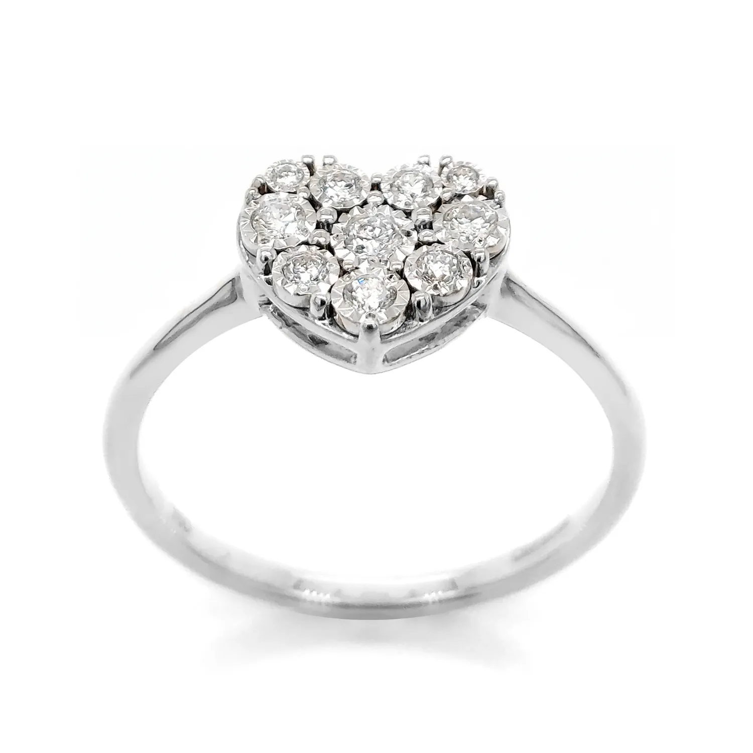 MIRACLE Heart Ring - 18k White Gold