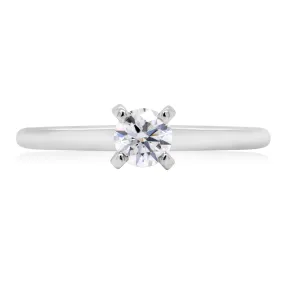 Antony White Gold 18k Promise Ring - 0.25ct Ideal