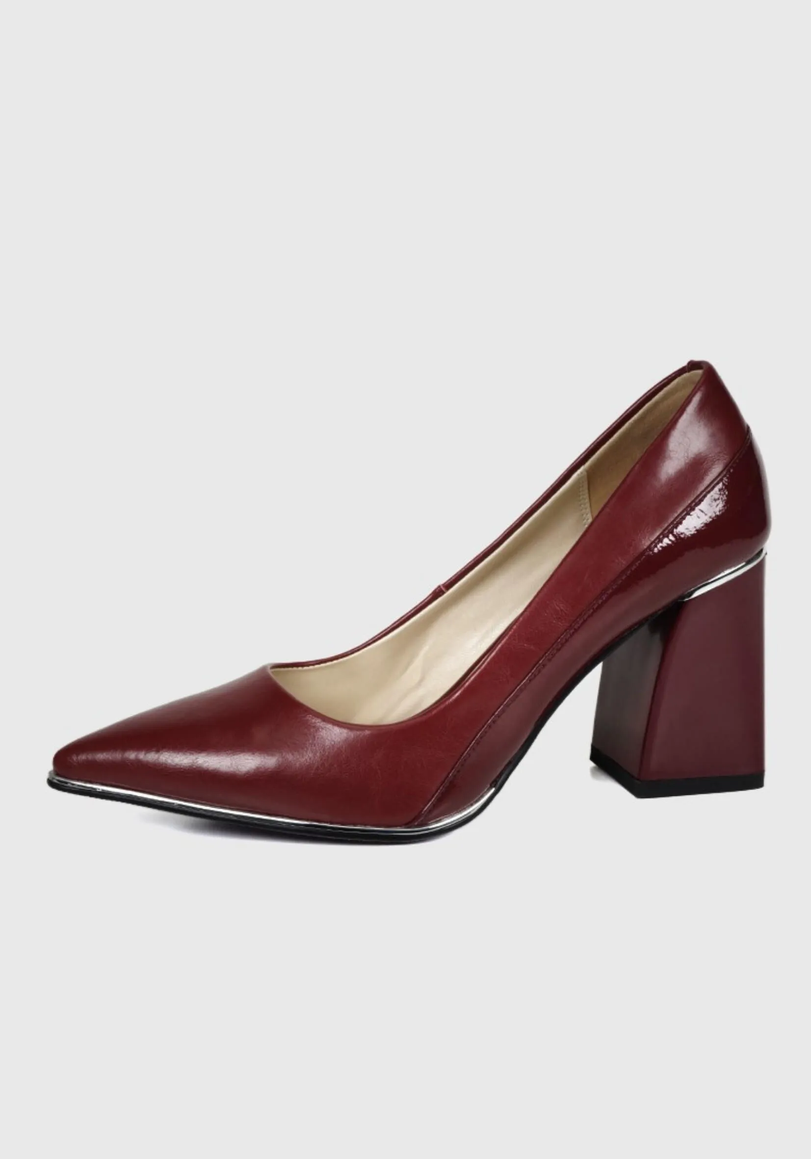 Aravine Burgundy Leather Shoes