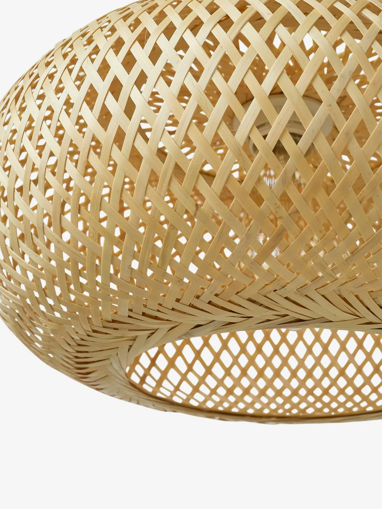 Bamboo sphere pendant lampshade