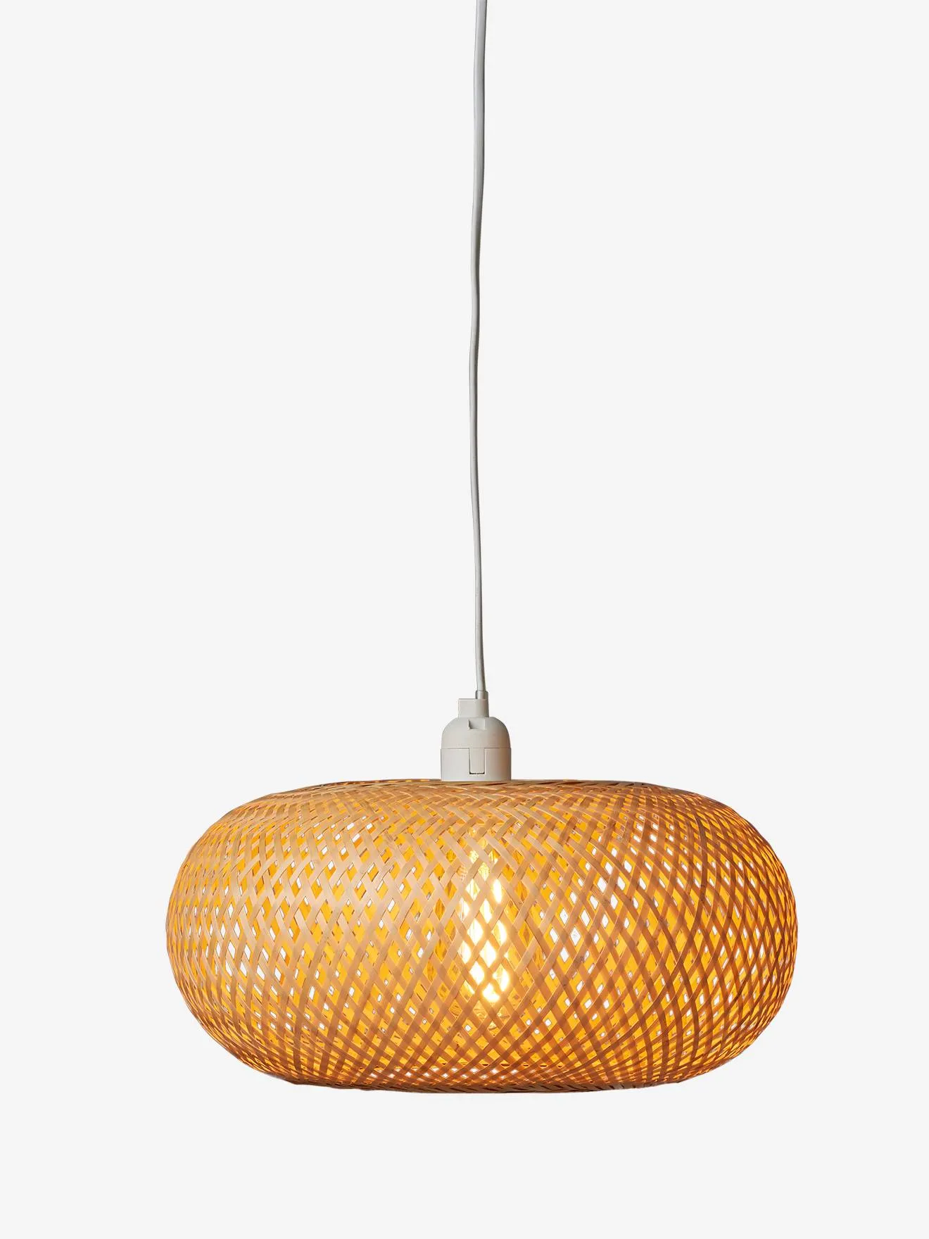 Bamboo sphere pendant lampshade