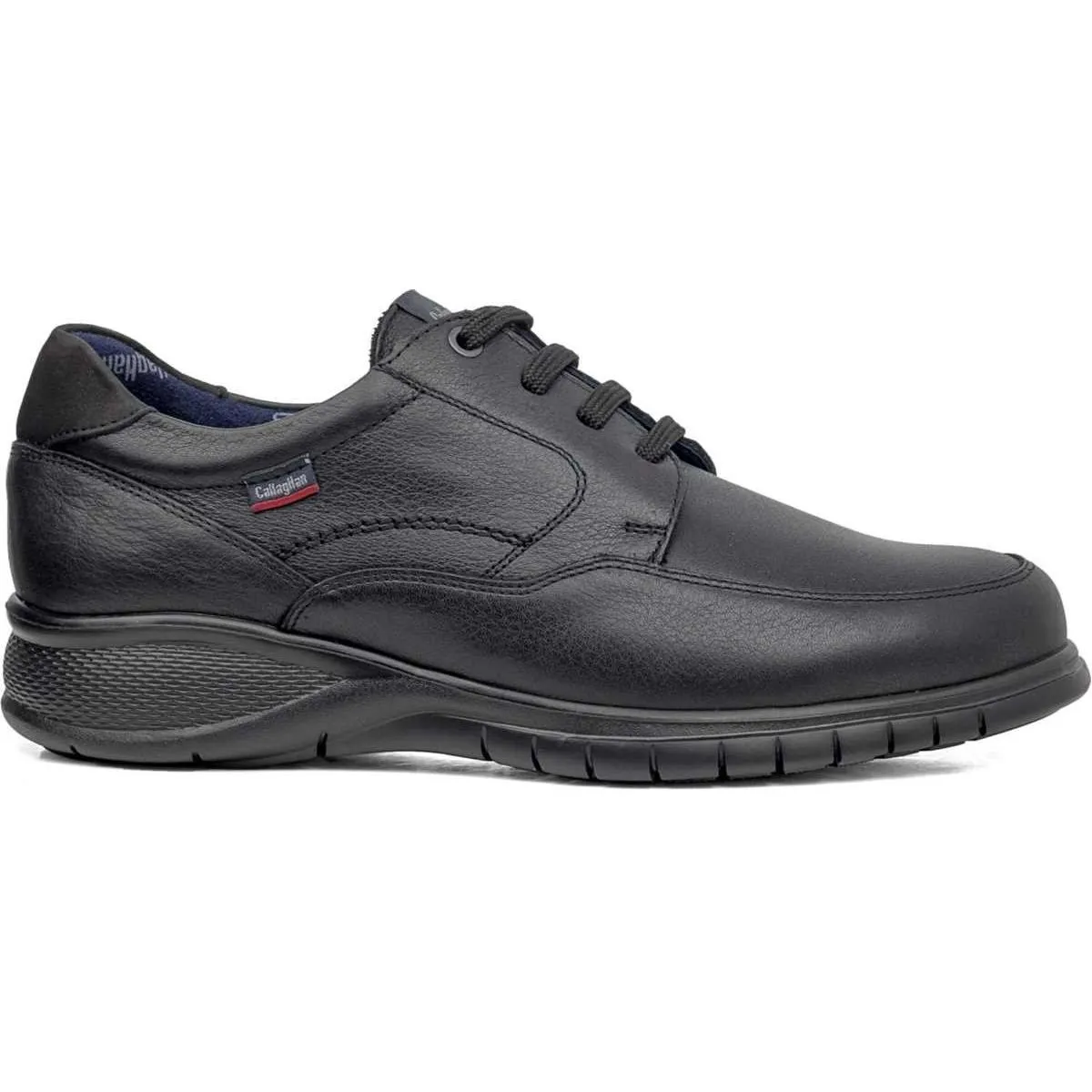 Black Men's Leather Shoes Callaghan 24219-39 (Sizes 39 to 45)