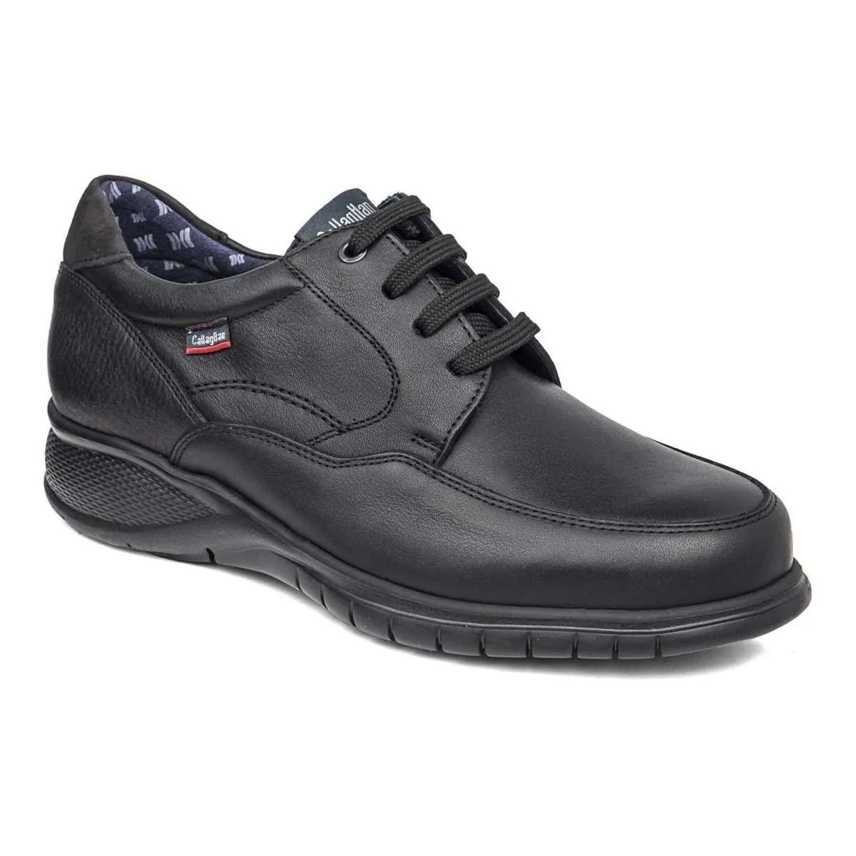 Black Men's Leather Shoes Callaghan 24219-39 (Sizes 39 to 45)