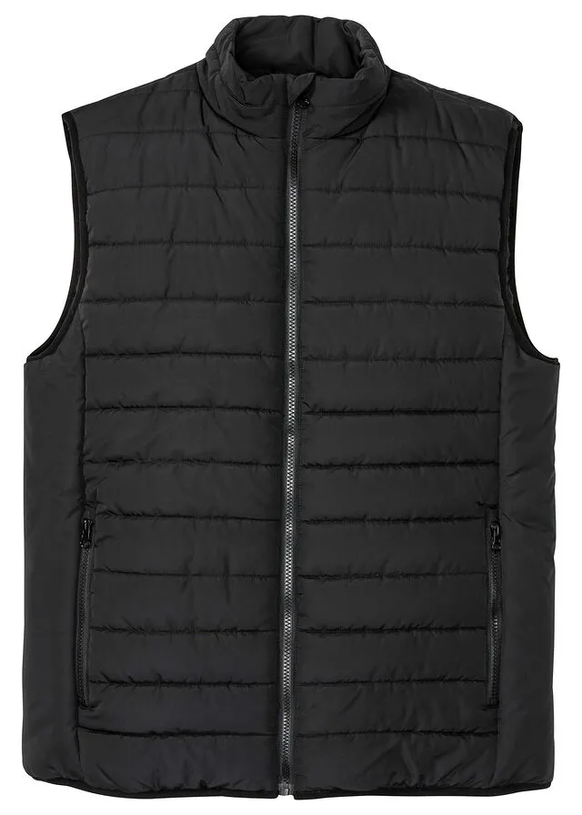 Black Quilted Vest