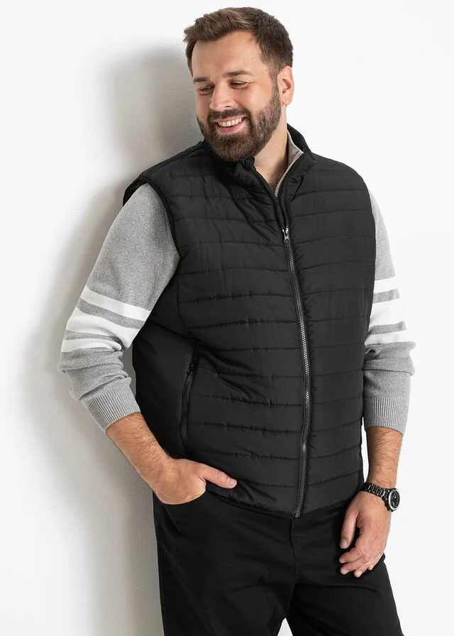 Black Quilted Vest