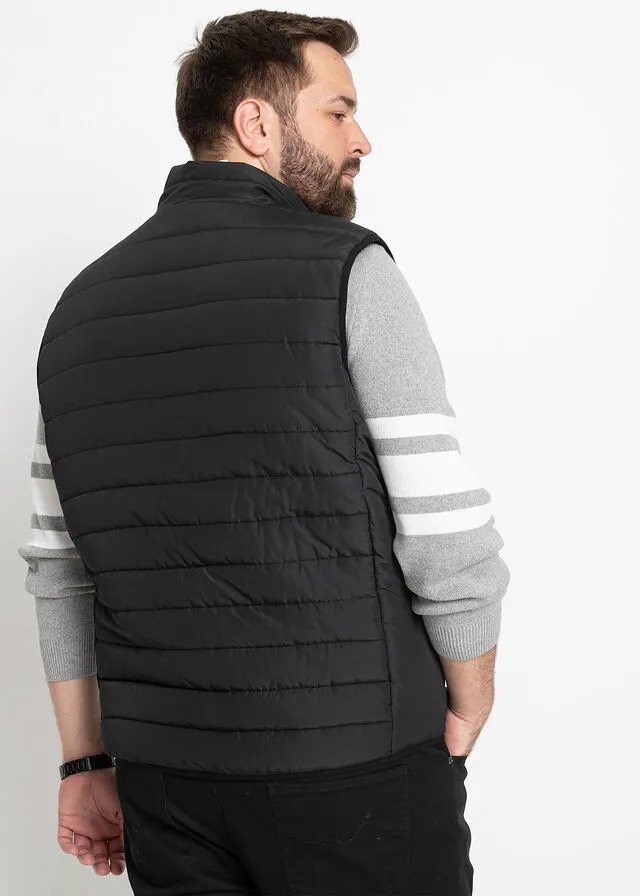 Black Quilted Vest