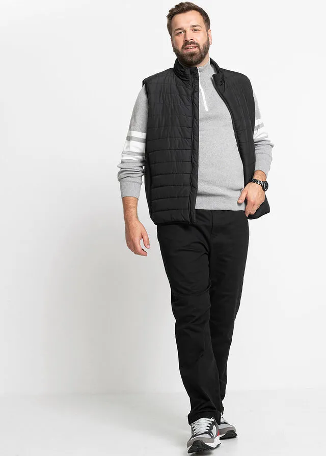 Black Quilted Vest