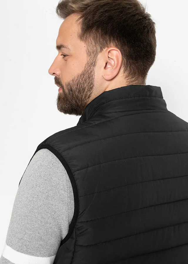 Black Quilted Vest