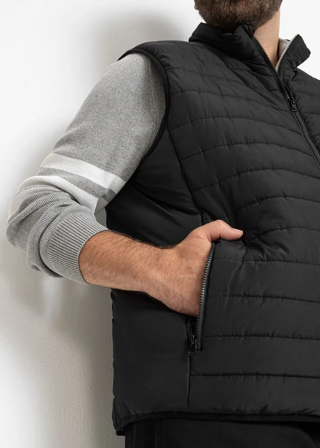 Black Quilted Vest