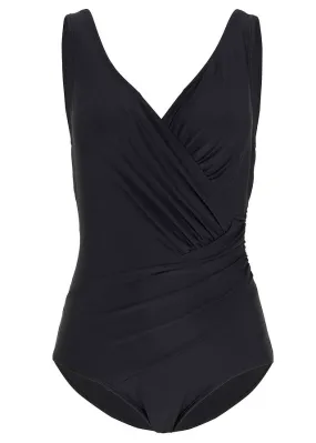 Black Swimwear with Mild Shaping Effect