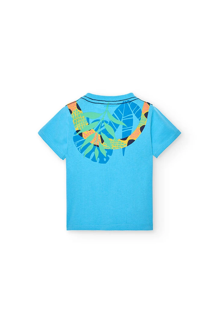 Blue Baby Boy Knit T-Shirt