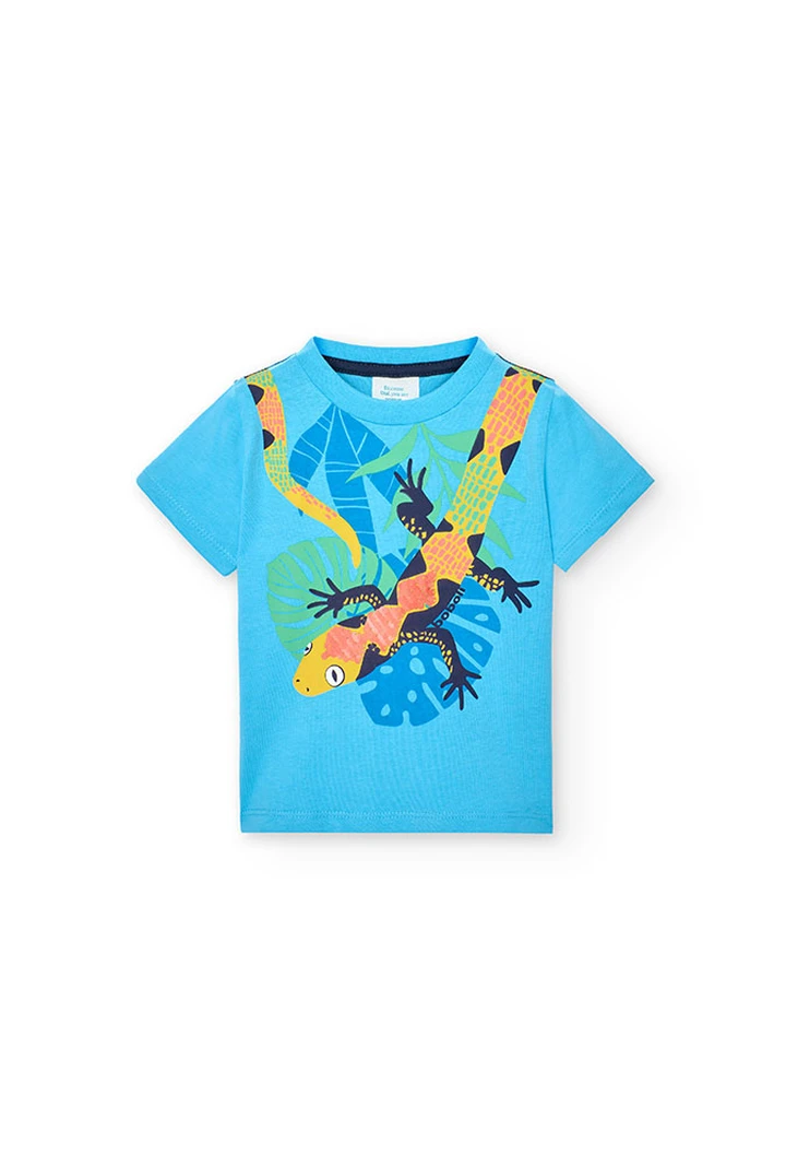 Blue Baby Boy Knit T-Shirt