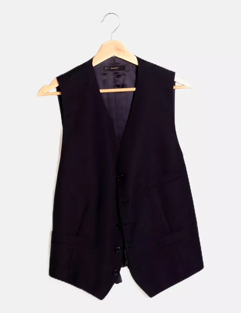 Blue casual vest by Massimo Dutti