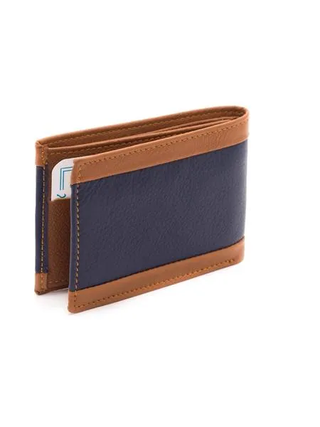 Blue Leather Wallet - Bles