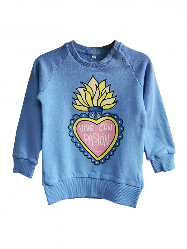 Blue LIVE WITH PASSION BABY SWEATSHIRT