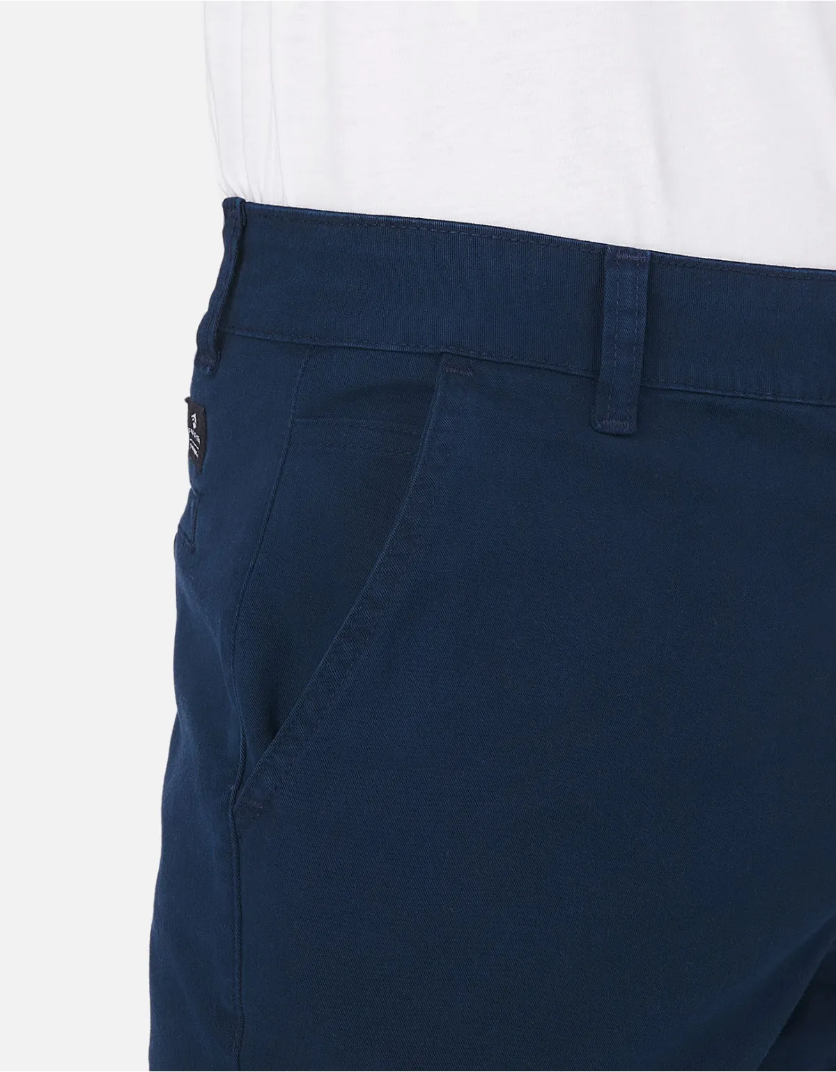 Blue slim fit jogger pants