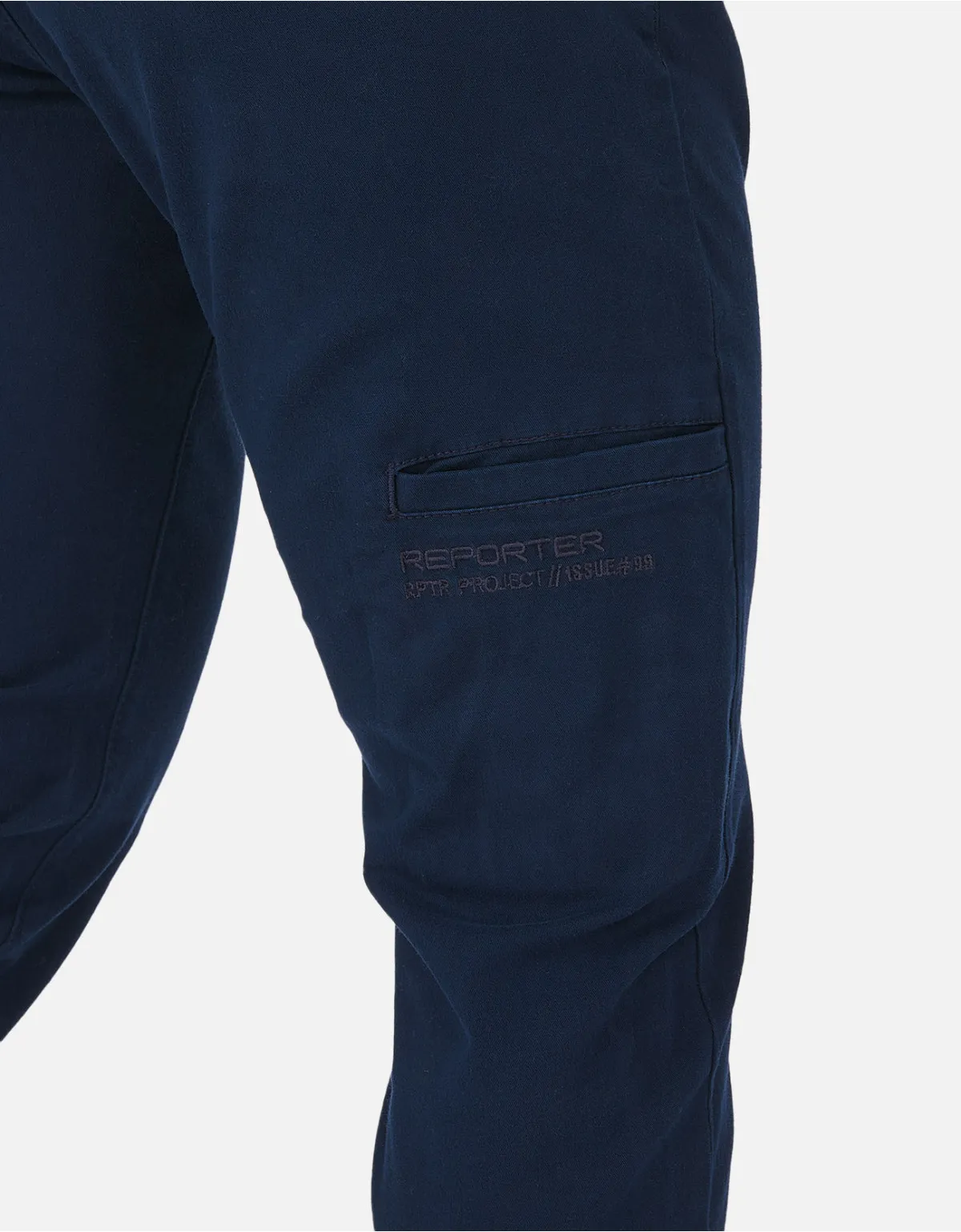 Blue slim fit jogger pants