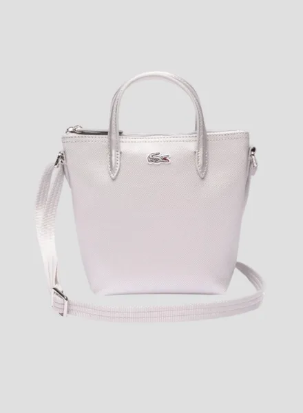 Lacoste XS Shopping Crossbody Bag Silver Women