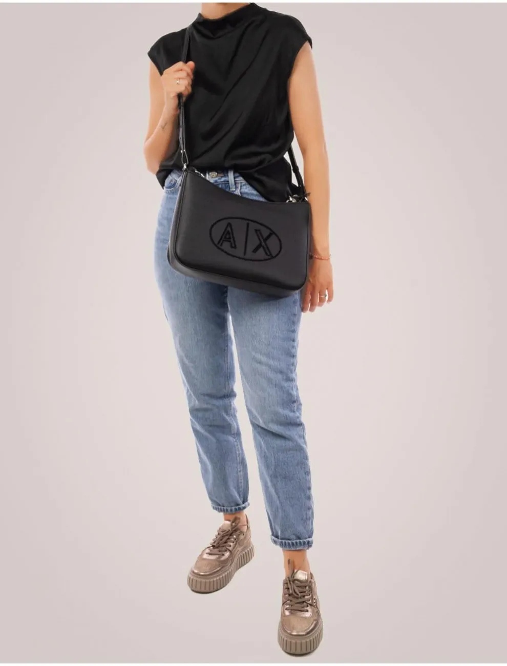 Armani Exchange 942935 Bolso Mujer Negro