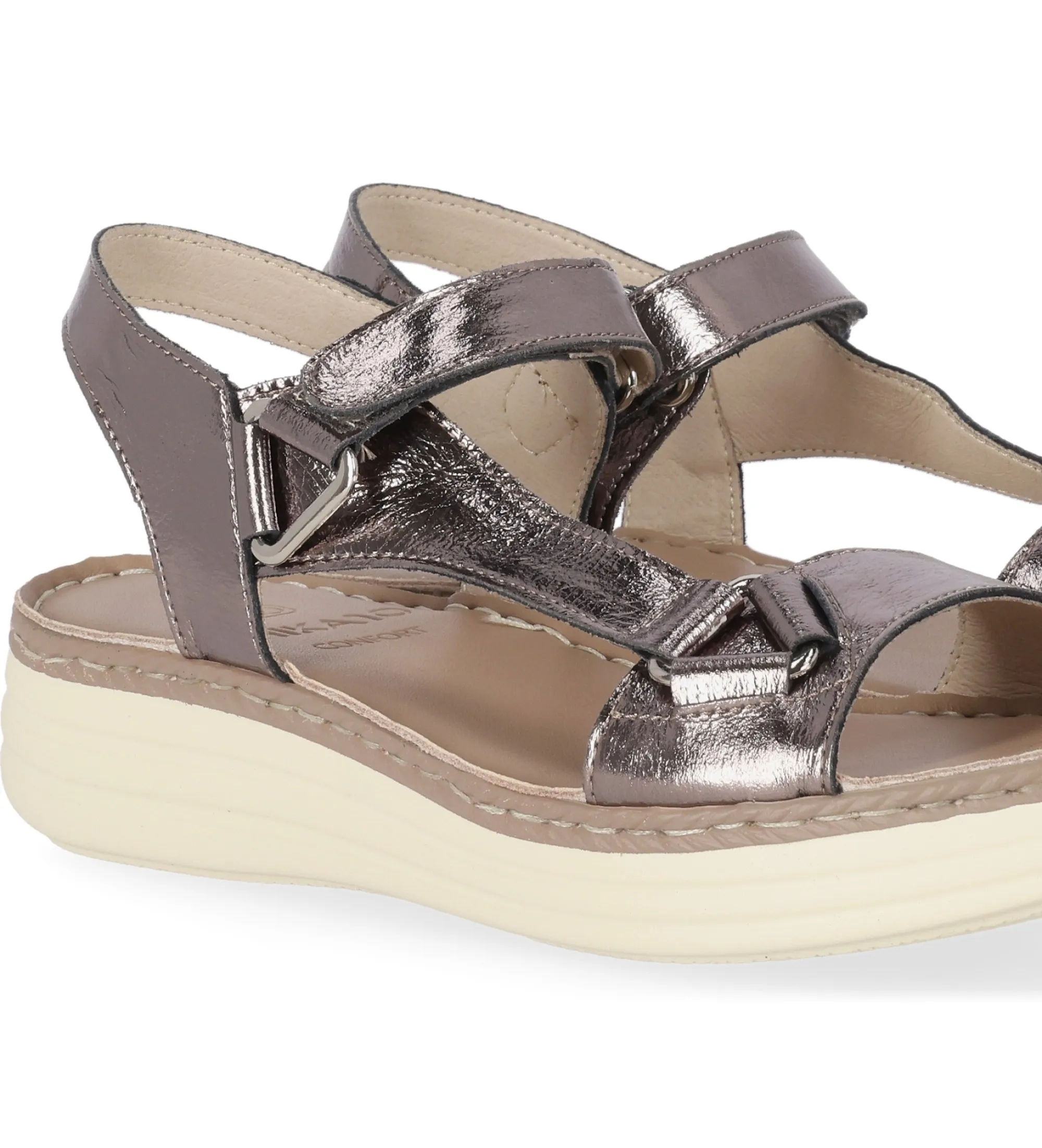 Bronze Leather Sandals Homer 01680