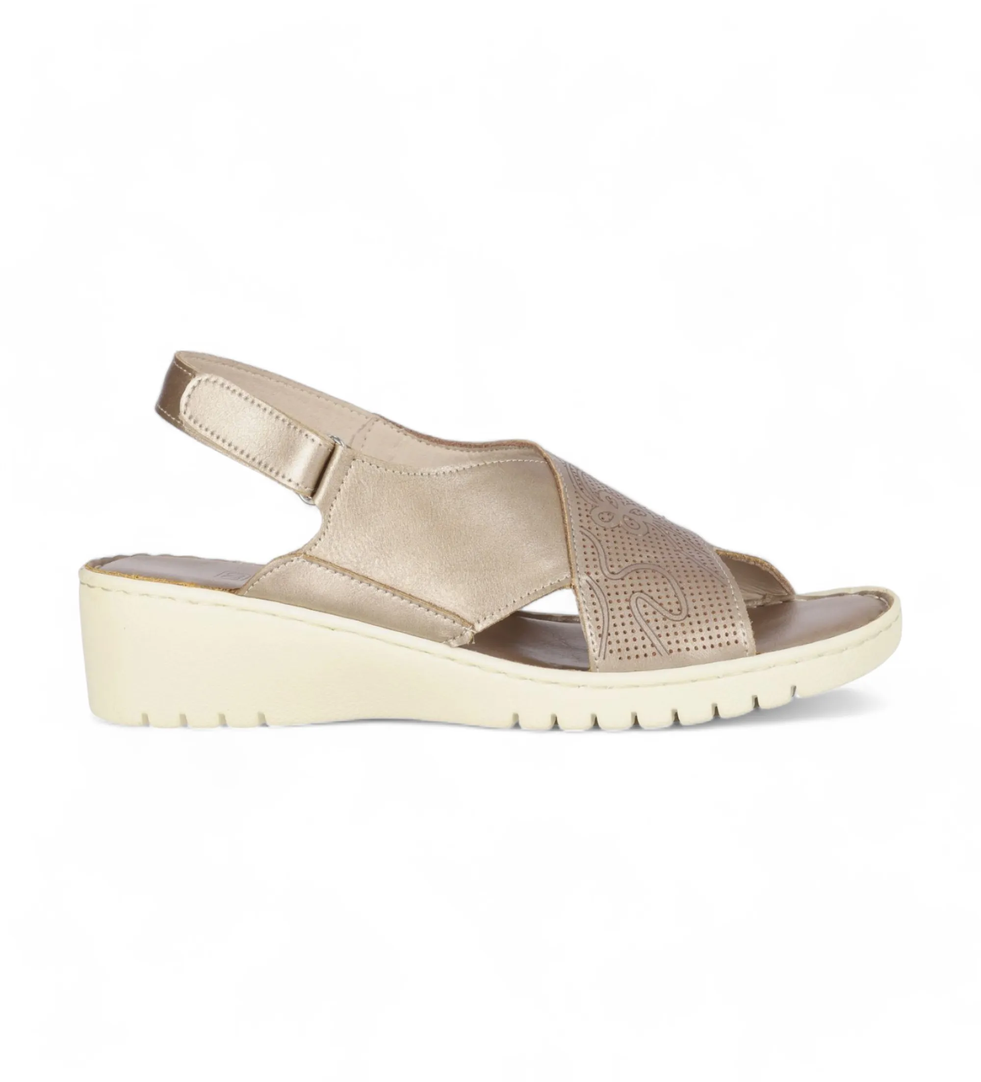 Bronze Leather Sandals Kandiski 01671.