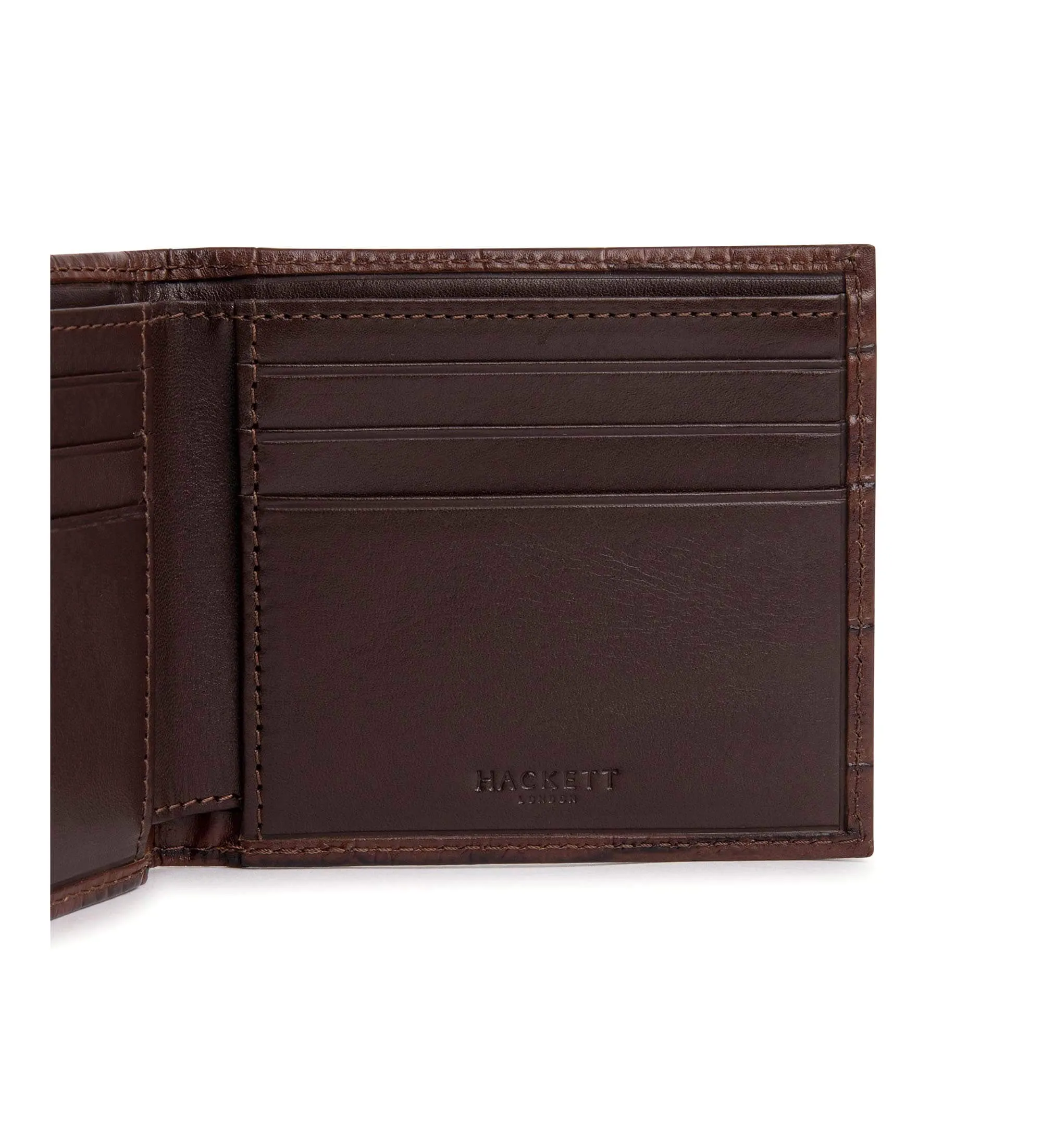 Brown Croc Leather Wallet