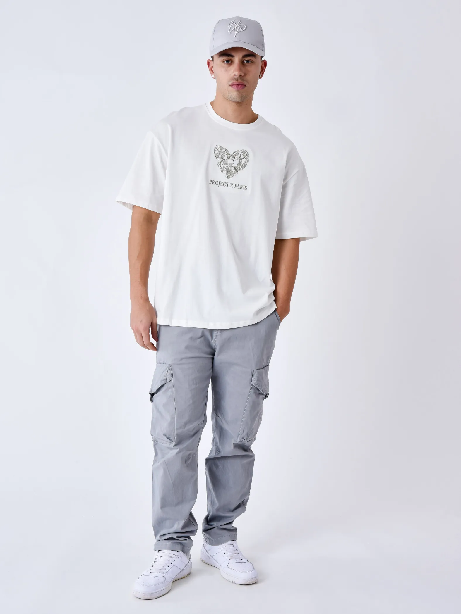 Butterfly Embroidered Heart T-shirt