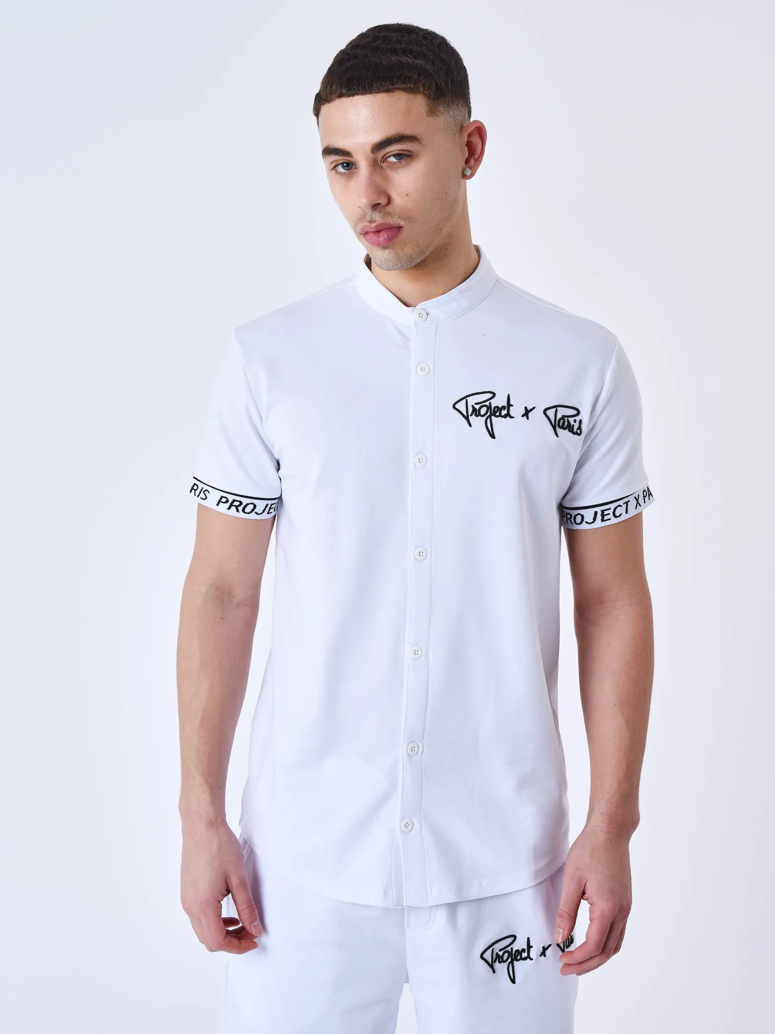 Short-Sleeve T-shirt with Embroidered Logo