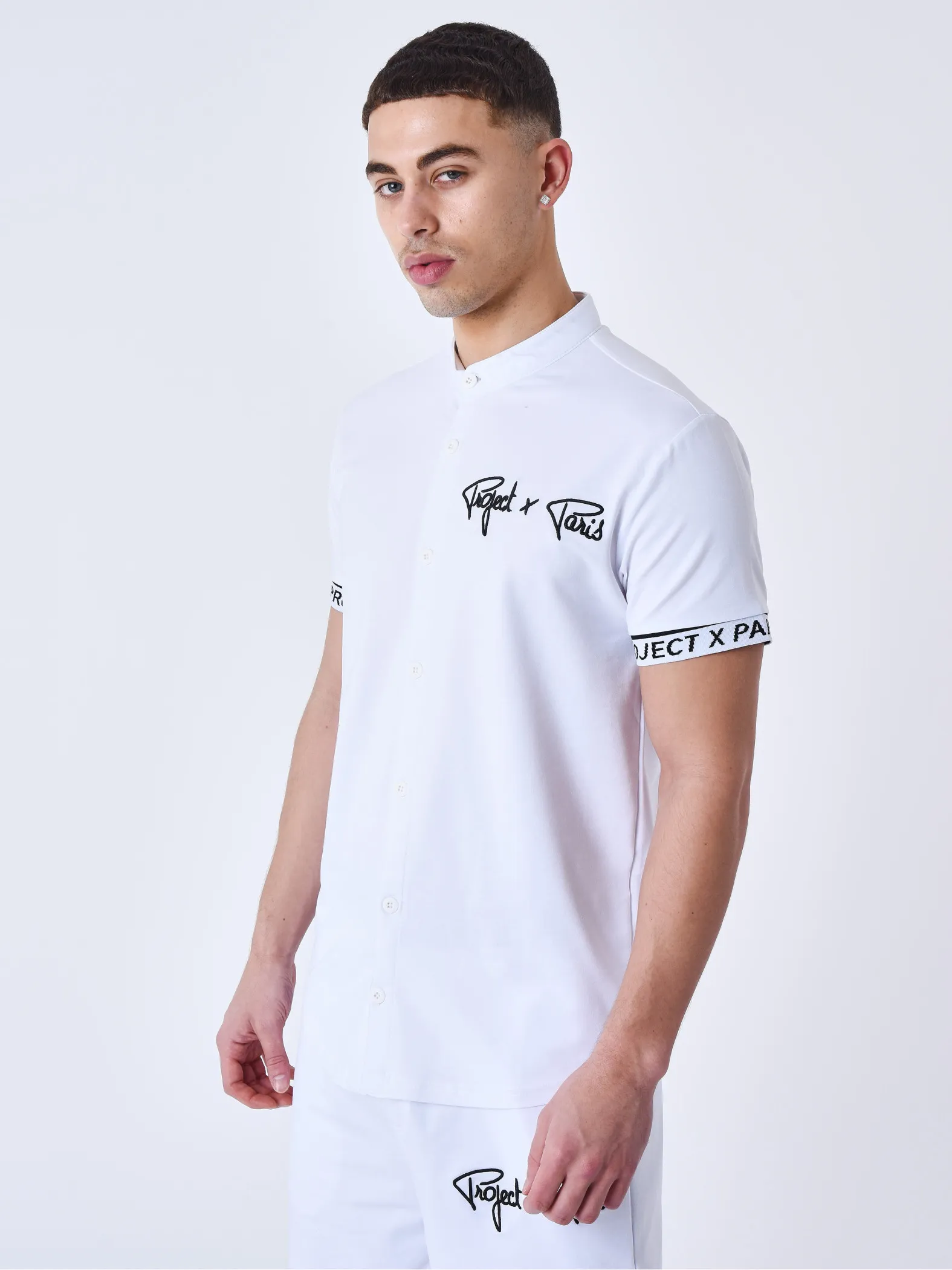 Short-Sleeve T-shirt with Embroidered Logo