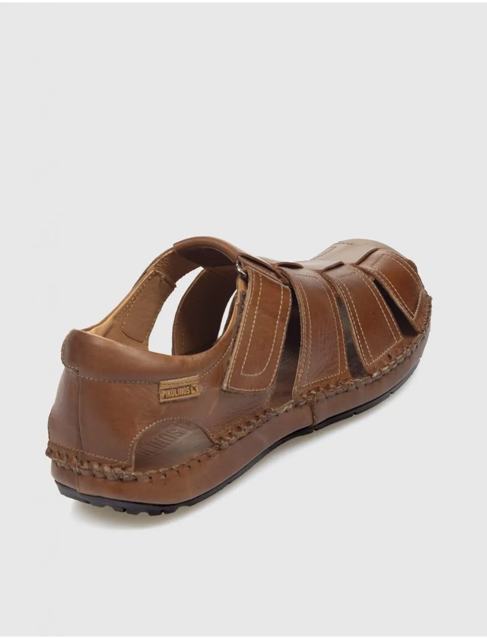 Pikolinos leather crisscross sandal Tarifa _ Brown