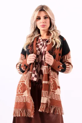 Brown Aztec Vest