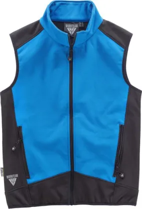 Softshell Vest Combination Light Blue Black