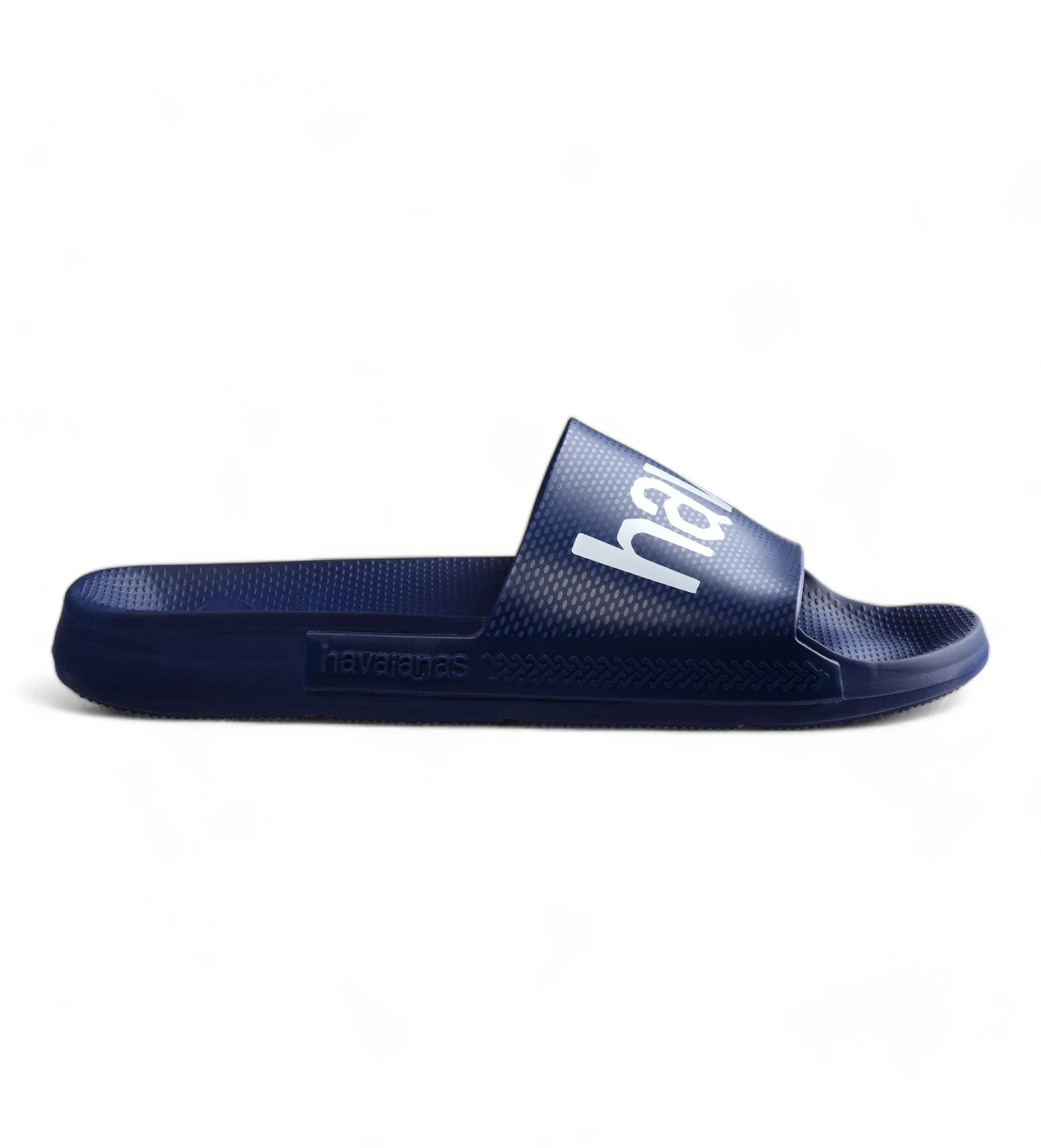 Blue Logo Print Classic Flip Flops