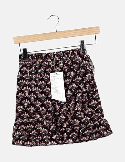 Children's Multicolor Printed Skirt