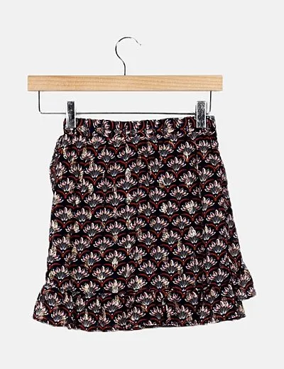 Children's Multicolor Printed Skirt