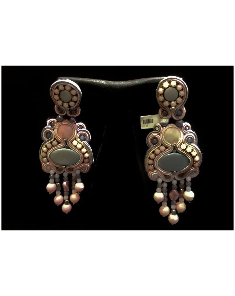 Buy stunning flamenco soutache earrings.