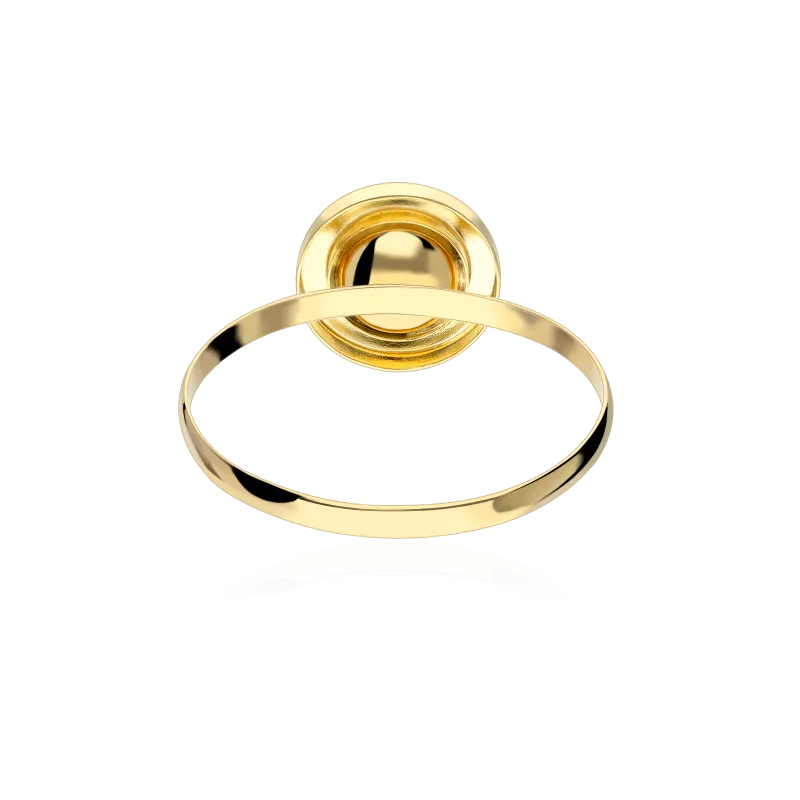 Cultured Pearl 18k Gold Ring 'Iburg'