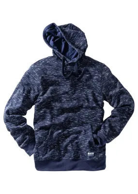 Dark Blue Hooded Sweatshirt Speckled