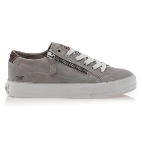 Gray women's athletic shoes / sneakers.