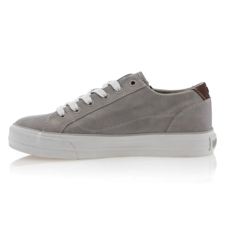 Gray women's athletic shoes / sneakers.