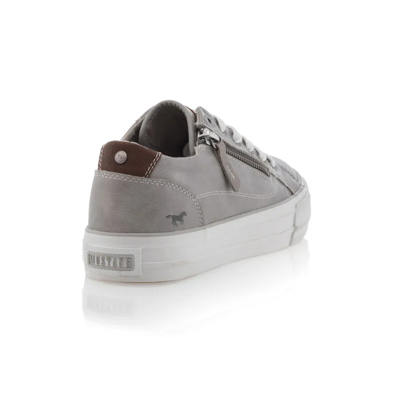 Gray women's athletic shoes / sneakers.