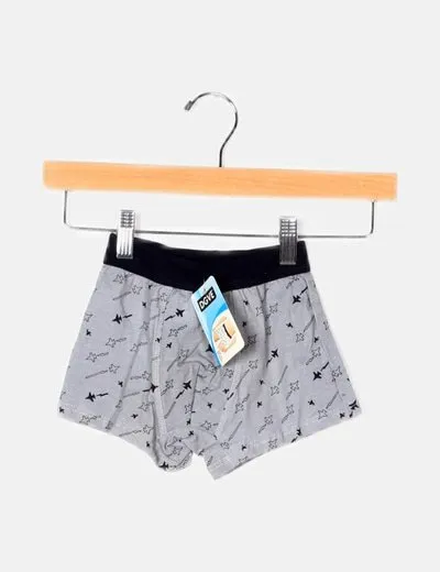 Gray Printed Dgve Underwear